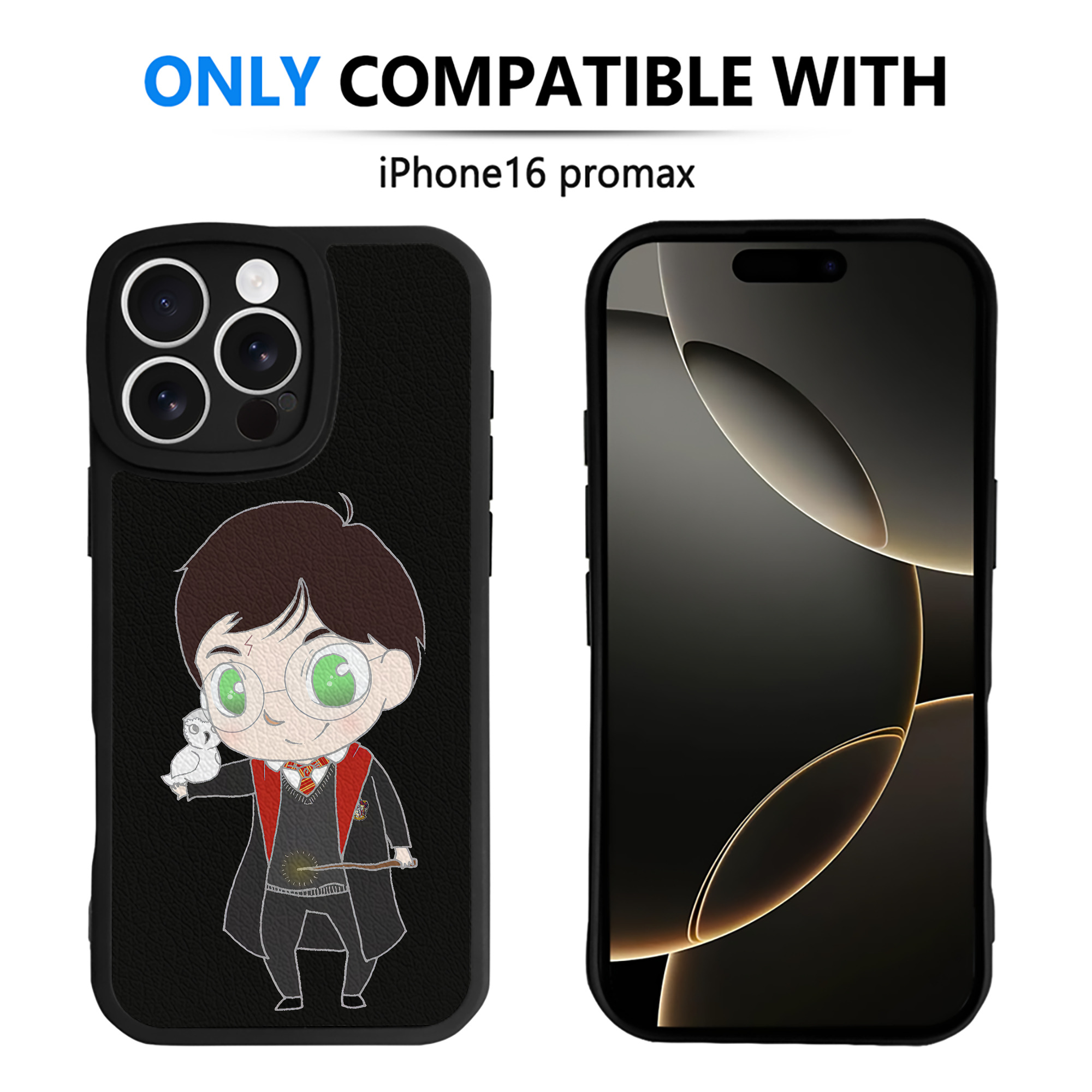 （画像用） Harry Potter ハリー・ポッターシリーズ 【iPhone 16シリーズ対応】シリコンスマホケース（レザー調） 材質：シリコン